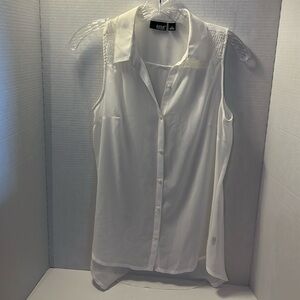 A.n.a. Sheer white XS blouse sku: A7